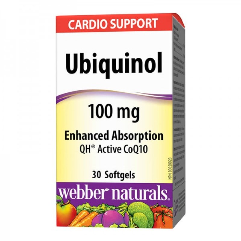 Ubiquinol Active CoQ10 100 мг 30 гел-капсули | Webber Naturals