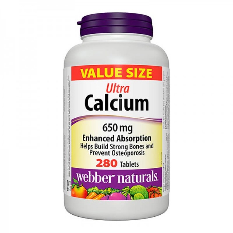 Ultra Calcium 650 мг 280 таблетки | Webber Naturals