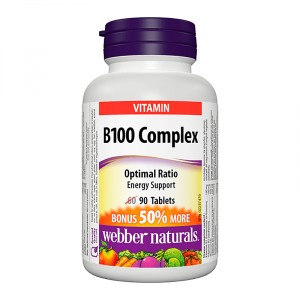 Vitamin B100 Complex 90 таблетки | Webber Naturals