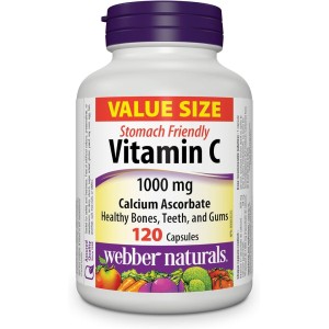 Vitamin C (Calcium Ascorbate) 1000 мг 120 капсули | Webber Naturals