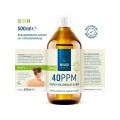 Colloidal Silver 40 ppm 500 мл | Woldo Health Подходящо за ежедневна грижа за проблемна кожа Намалява разширените пори Ефективно при прекомерно изпотяване Намалява образуването на нежелани бактерии и гъбич Colloidal Silver 40 ppm 500 мл | Woldo Health Под