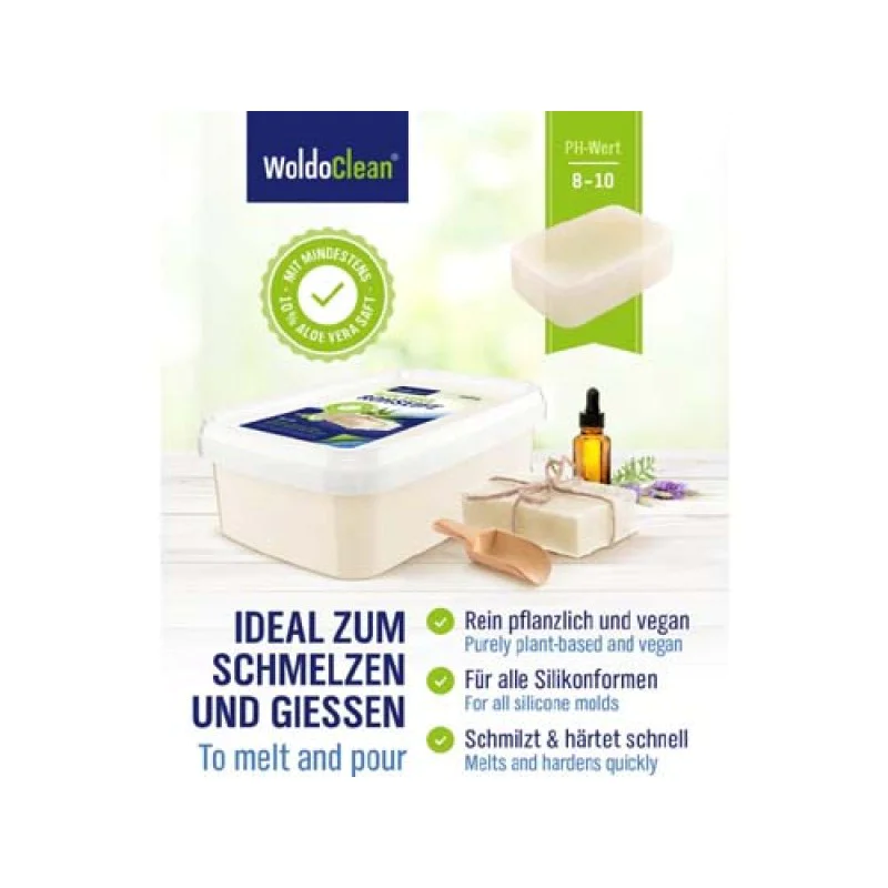 Глицеринов сапун с алое вера 1 кг | WoldoHealth Глицеринов сапун с алое вера 1 кг | WoldoHealth