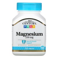 Magnesium (Магнезий) 250 мг 110 таблетки | 21st Century