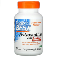 Astaxanthin With AstaPure 6 mg 90 Veggie Softgels | Doctor's Best