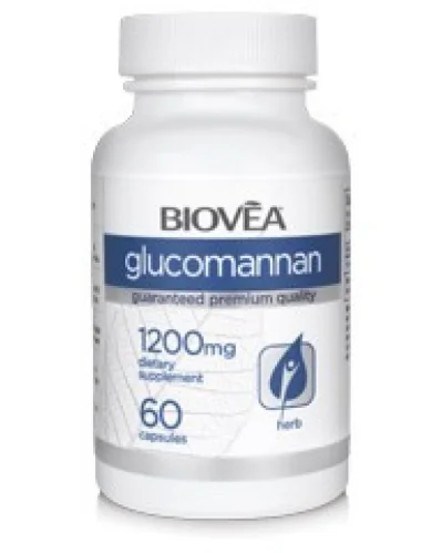 Glucomannan е натурален и безвреден продукт, който трябва да се приема с много вода. 