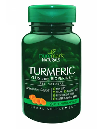 Turmenic+ BioPerine на PureMark Naturals има антиоксидантна активност и предпазва от Алцхаймер