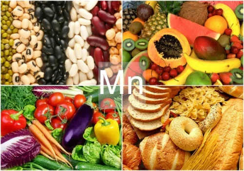 Манганът е минерал, който се намира в някои храни, включително ядки.