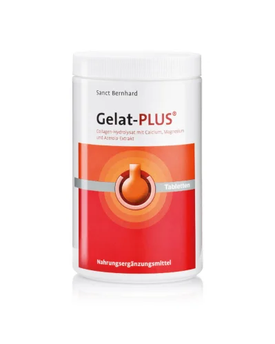 Колаген плюс Gelat-Plus 1600 таблетки укрепва сухожилията, ставите, връзките и подхранва съединителната тъкан