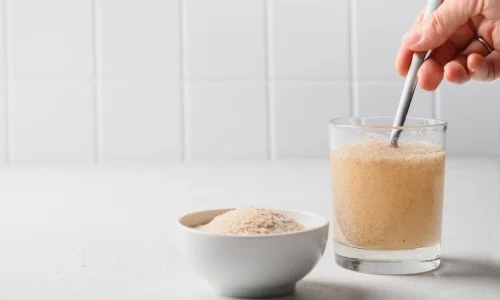  Комплекс от Органични Фибри Псилиум и Инулин на прах е натурален продукт за подобряване на храносмилането.