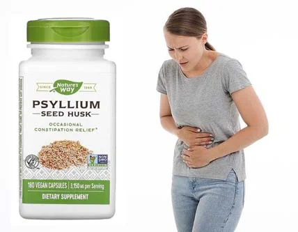 Psyllium Seed Husk 525 мг 180 веган капсули на изгодна цена от Nature's Way намалява образуването на газове в червата, болките в корема