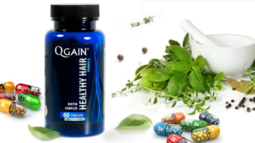 Healthy Hair Biotin Complex 60 таблетки на отлична цена от Qgain USA съдържа ДХТ блокиращи съставки, витамини и минерали