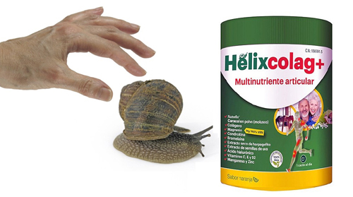 Helixcolag + Хранителна добавка за стави 375 гр на изгодна цена е с колаген и протеин от охлюви, богат на алантоин